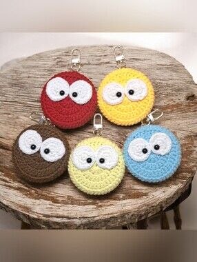 Crochet Bear Pocket Mirror - Big Eye
